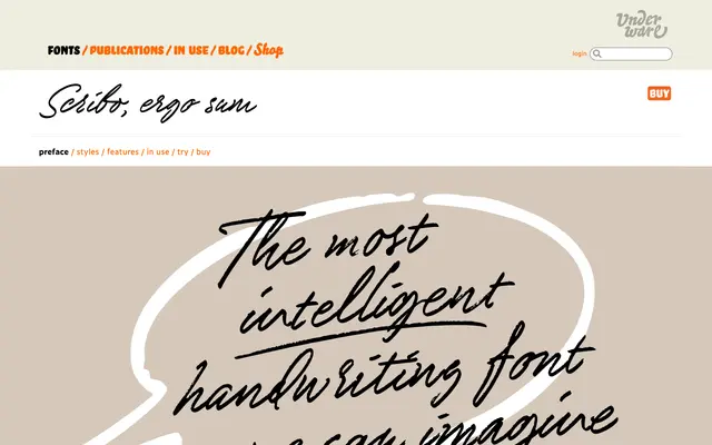 Scribo specimen from Underware