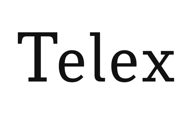 Telex specimen from Union Type Design