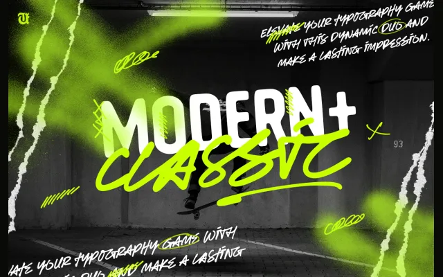 UT Guthen Street Font Duo specimen from Universitype