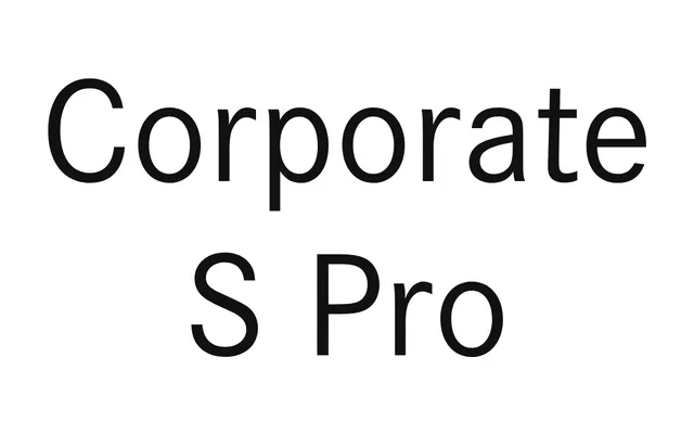 Corporate S Pro specimen from URW Type Foundry