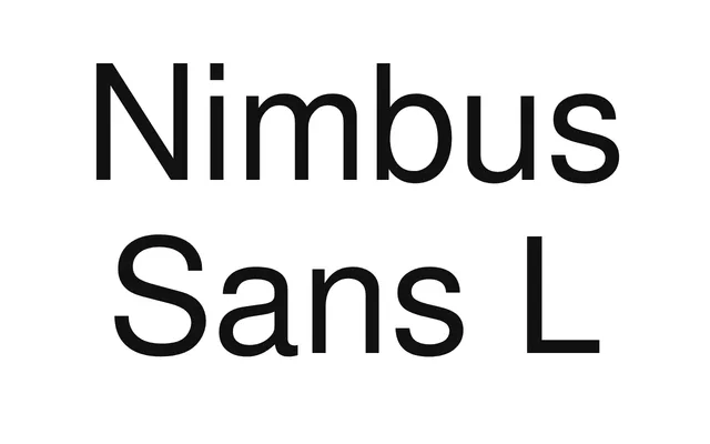 Nimbus Sans L specimen from URW Type Foundry
