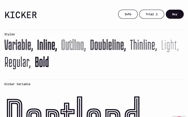 Kicker specimen from Vectro