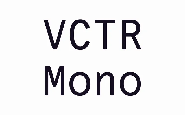 VCTR Mono specimen from Vectro