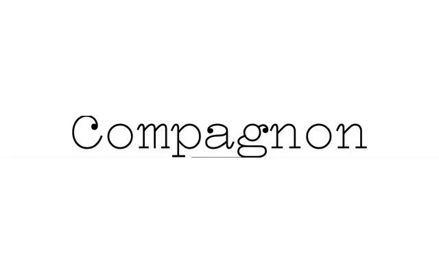 Compagnon specimen from Velvetyne