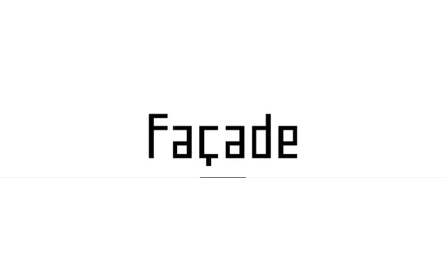 Façade specimen from Velvetyne
