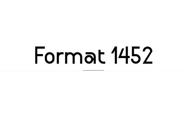 Format 1452 specimen from Velvetyne
