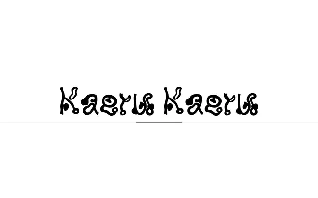Kaeru Kaeru specimen from Velvetyne