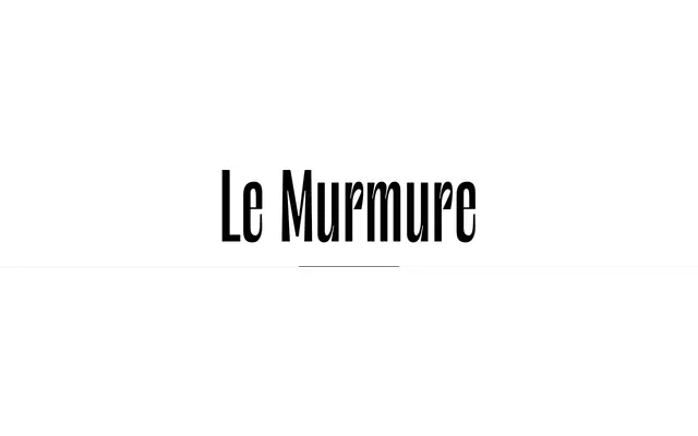 Le Murmure specimen from Velvetyne