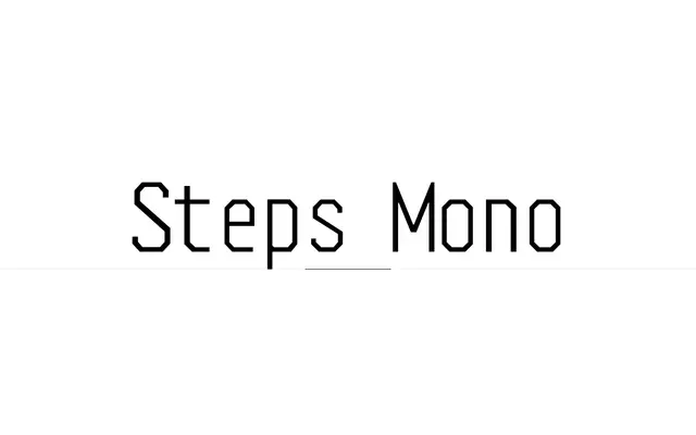 Steps Mono specimen from Velvetyne