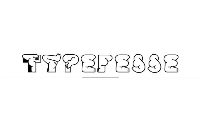 Typefesse specimen from Velvetyne