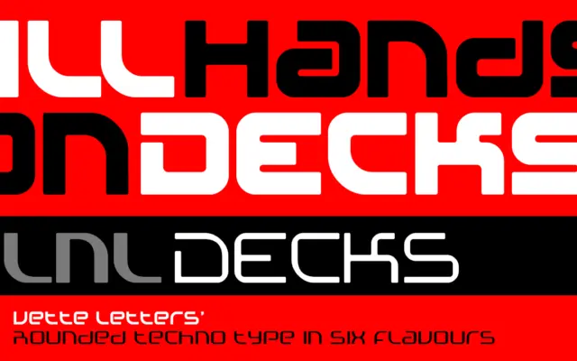 VLNL Decks specimen from Vetteletters