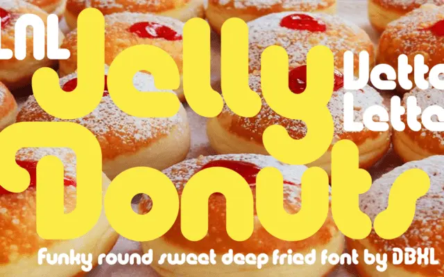 VLNL Jelly Donuts specimen from Vetteletters