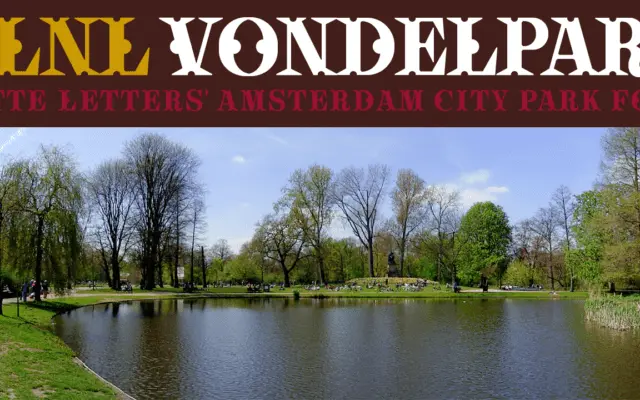 VLNL Vondelpark specimen from Vetteletters