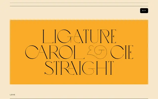 Love specimen from VJ Type
