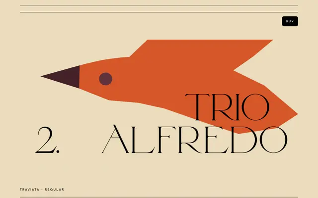 Traviata specimen from VJ Type