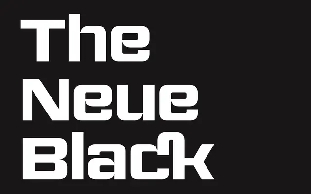 The Neue Black specimen from Vocal Type