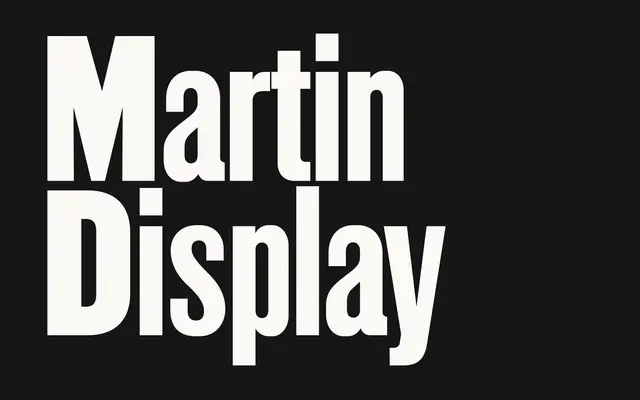 VTC Martin Display specimen from Vocal Type