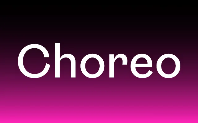 VZWO Choreo Text specimen from VZWO Type
