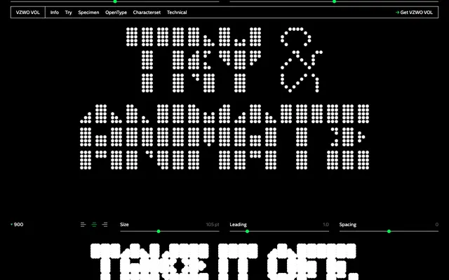 VZWO VOL specimen from VZWO Type