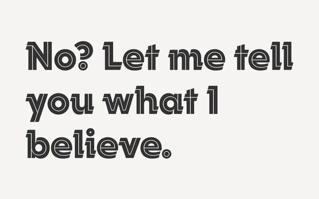 Campora specimen from W Type Foundry