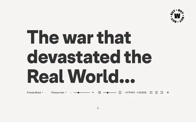 Friends specimen from W Type Foundry