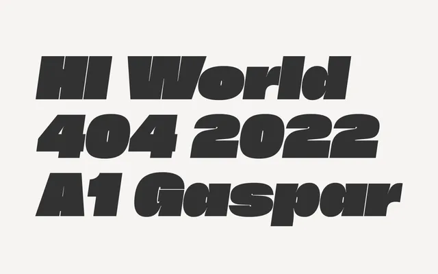Herokid specimen from W Type Foundry