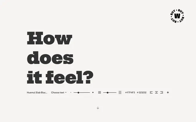 Huemul Slab specimen from W Type Foundry