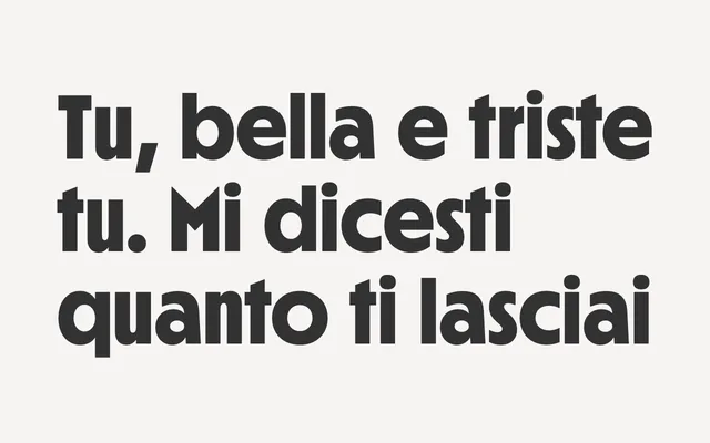 Rosso specimen from W Type Foundry