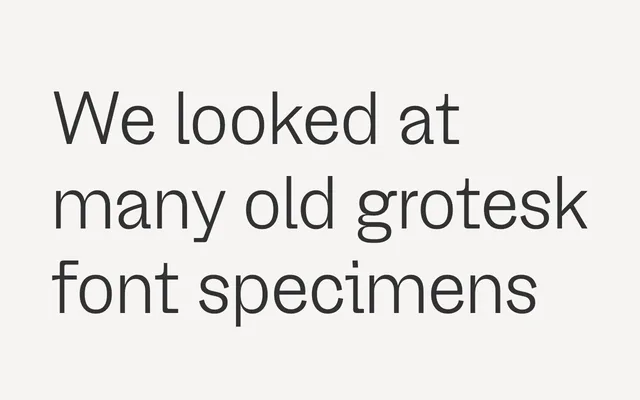 Saes Grotesk specimen from W Type Foundry