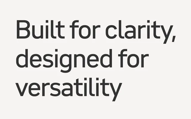 WTF Forma specimen from W Type Foundry