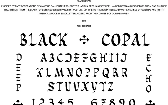 Black Copal specimen from Wabi Sabi Type
