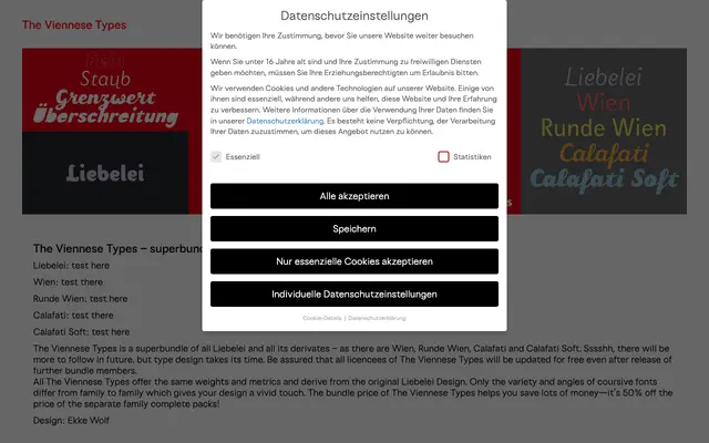 The Viennese Types specimen from Wannatype