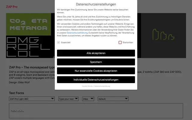 ZAP Pro specimen from Wannatype