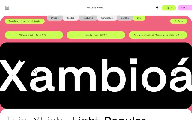Setra Grunge specimen from We Love Fonts