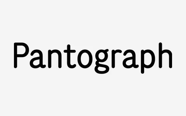 Pantograph specimen from Weekend Type