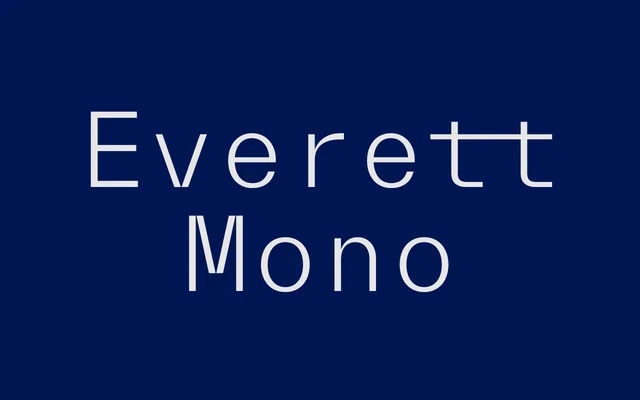 Everett Mono specimen from WELTKERN