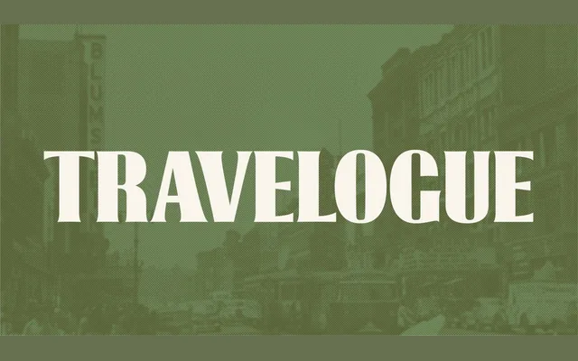 Travelogue specimen from WeType