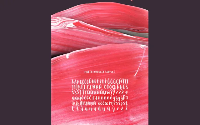 ALOJA Extended Handwriting Font specimen from Wild Type