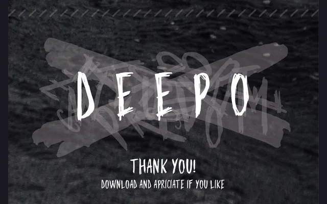 Deepo Handwriting Font specimen from Wild Type