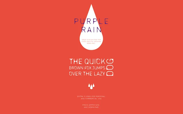 Entra Free Font specimen from Wild Type