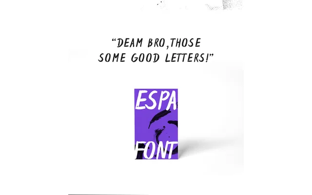 Espa Extended Brush Font specimen from Wild Type