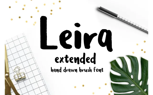 Leira – Extended Brush Font specimen from Wild Type