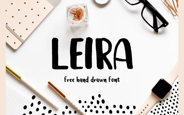 Leira – Free Brush Font specimen from Wild Type