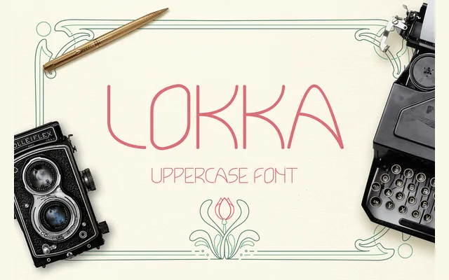 Lokka Free Font specimen from Wild Type
