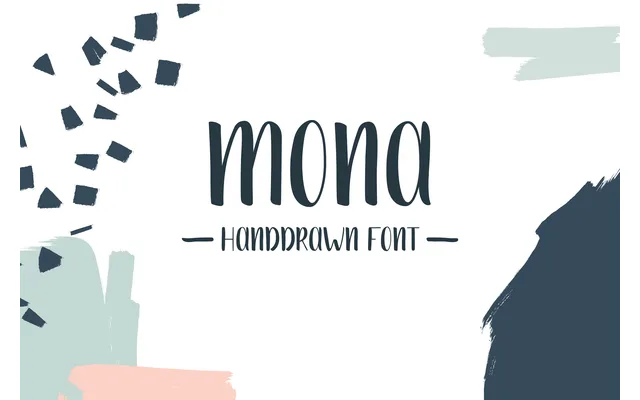 Mona Handdrawn Font specimen from Wild Type