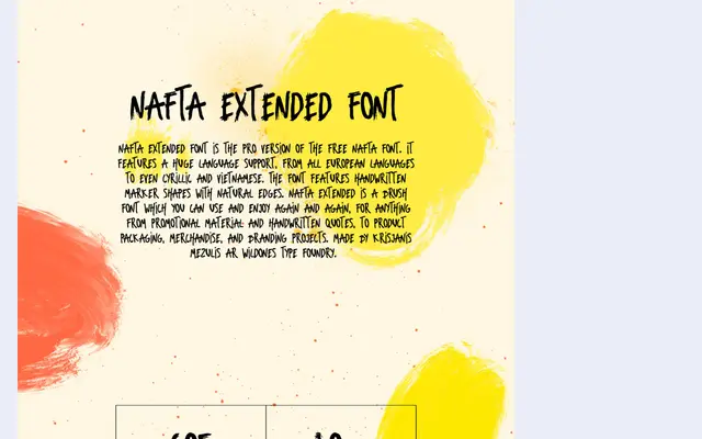 Nafta Extended Marker Font specimen from Wild Type