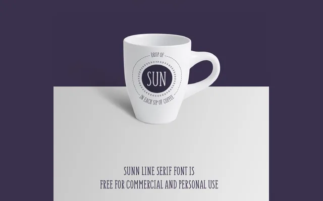 SUNN Serif Free Font specimen from Wild Type