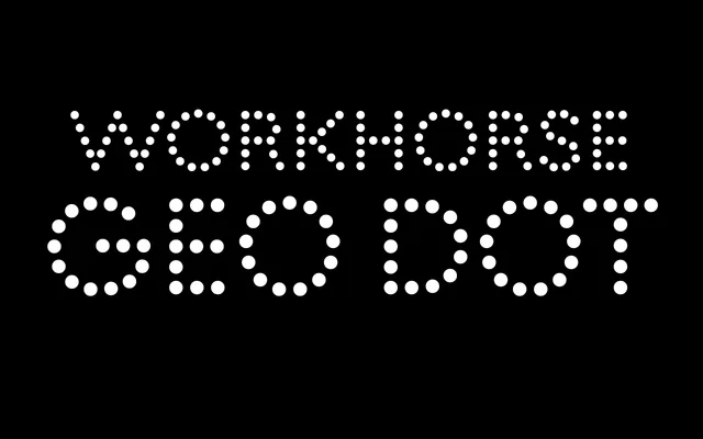 Workhorse Geo Dot specimen from Workhorse Type Foundry