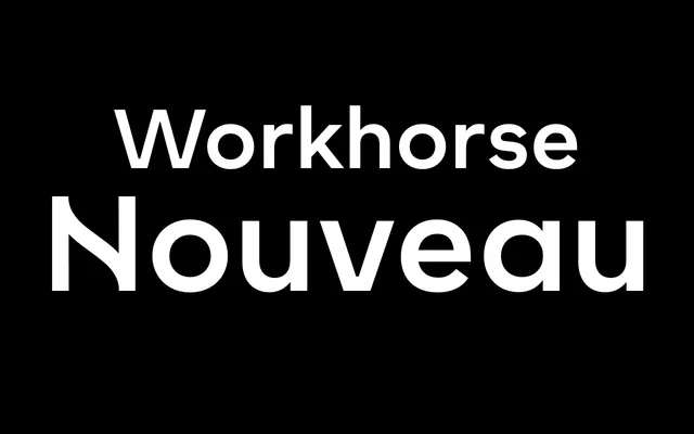 Workhorse Nouveau specimen from Workhorse Type Foundry