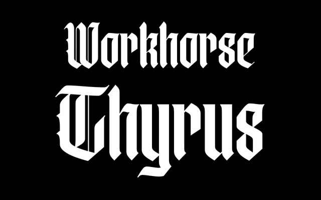 Workhorse Thyrus specimen from Workhorse Type Foundry